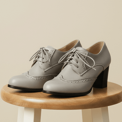 Oxford Lace-Up Heel