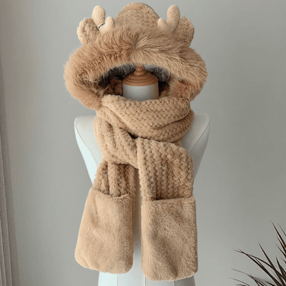 Antler Cozyhood Scarf