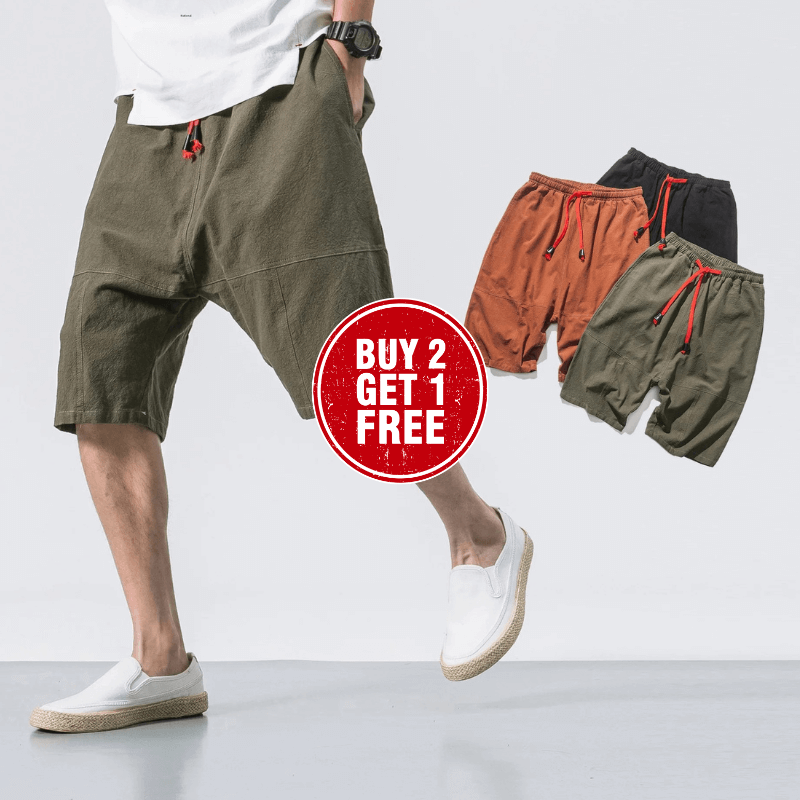 Kyoto Drift Linen Shorts