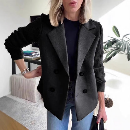 Fifth Avenue Knit-Lapel Coat
