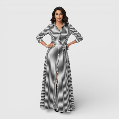 Santorini Button Dress