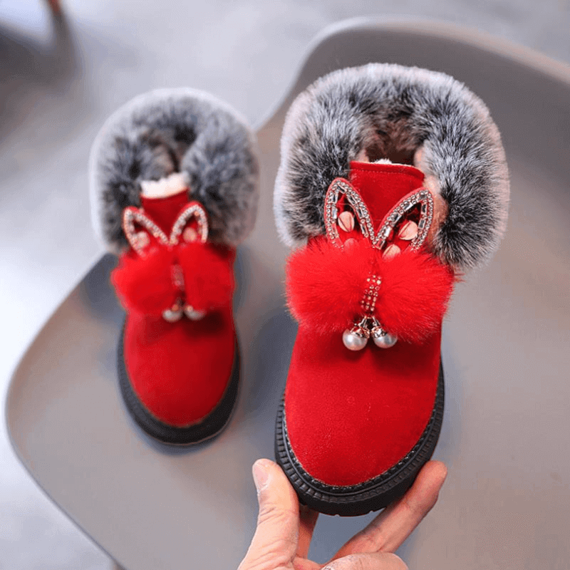 Schnee Mädchen Stiefeletten